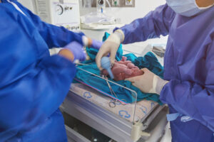 Baby born in hospital with doctors - Schultz & Myers Personal Injury Lawyers in St. Louis near you 